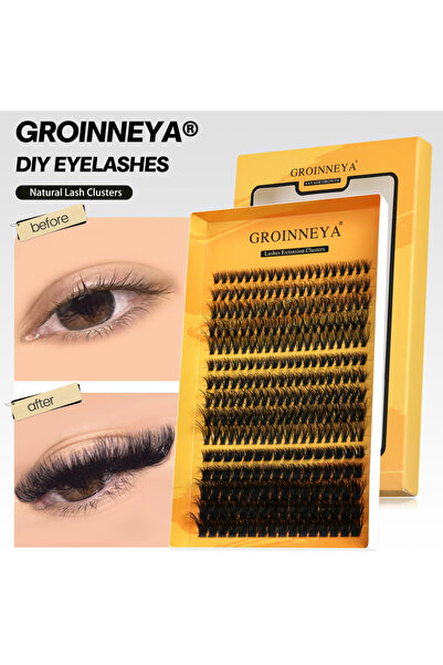 Choice YK08 GROINNEYA رموش متجمعة DIY رموش تمديد C تجعيد طويل رموش فردية مختلطة صينية Faux Mi