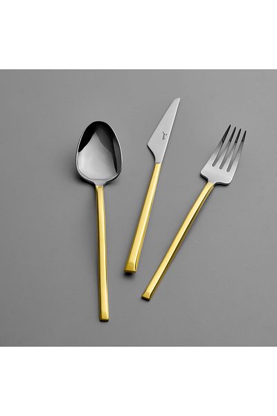 Jumbo 5100 Quartz Gold 12-Person 84-Piece Cutlery Set