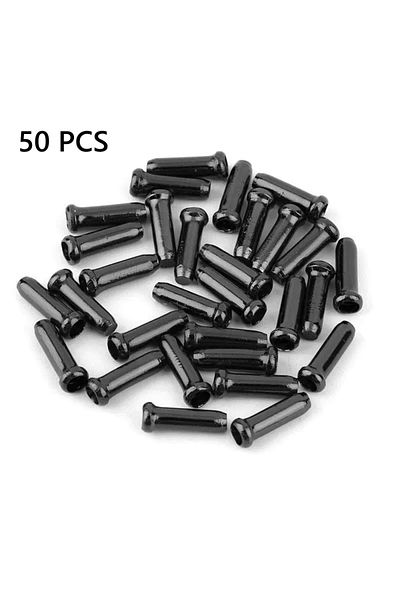 Choice Black 50 Pcs Bicycle Cable End Caps Bike Wire End Caps Brake Derailleur Shifter Cable Tips Crimps Mt