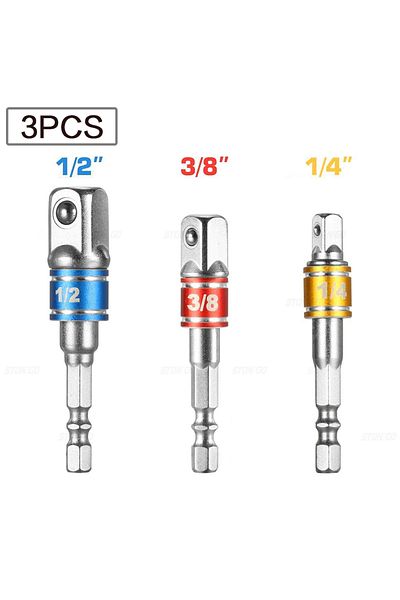 Choice Socket Adapter Set Impact Driver Socket Extension Adapter Extended Converter Power Drill Hex To High
