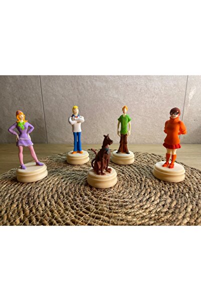 3DBASKILAR Scooby-Doo Karakterleri (Daphne, Fred, Shaggy, Velma ve Scooby Doo) 3D Kendin Yap Boyama Seti