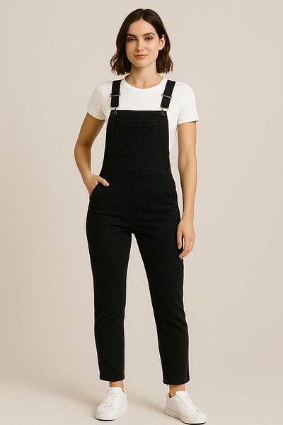 ELONİ Women's Salopet Jeans Jumpsuit