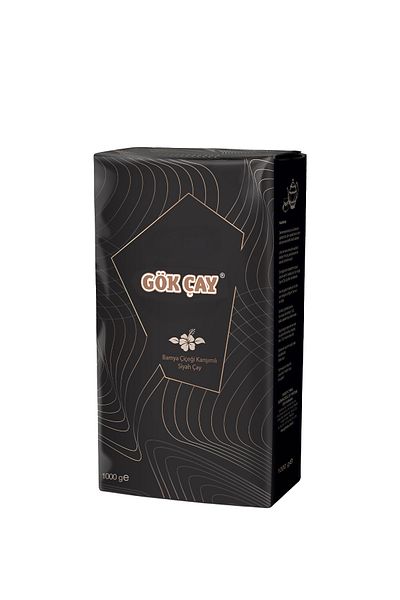 Gök Çay Gökçay Meftun Okra Flower Blended Black Tea / 5 kg Tea
