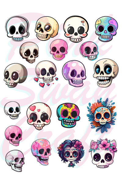 Pink Swan Craft Slatki kawaii set lubanja, bullet journal, spomenar, planer, ...