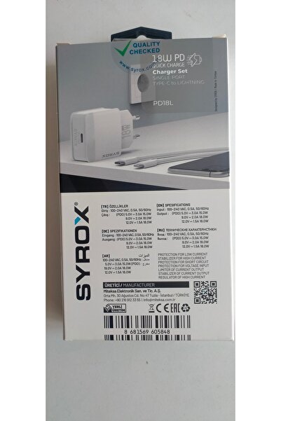 abenim Syrox Pd18l Yeni Nesil Type-c - Iphone Fast Hızlı Sarj Cihazı