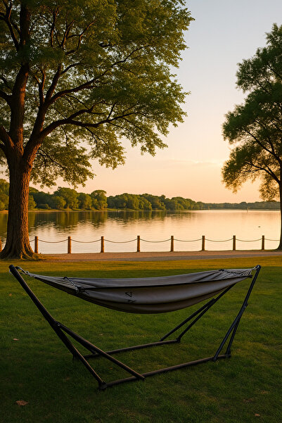 SLLER Katlanır Taşınabilir Çantalı Hamak + Yetişkin Salıncak