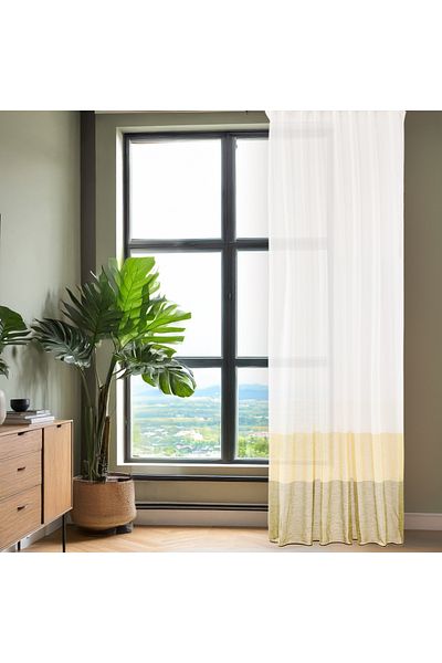 Evidea Soft Beige Density Background Curtain - Color / Beige - 140X270 cm