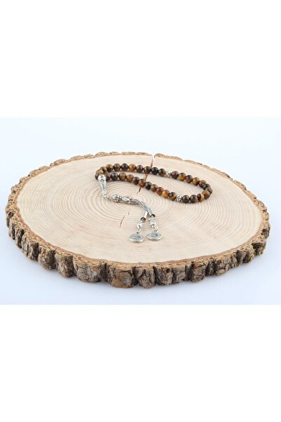 OSMANLI DEĞERLİ TAŞ Sertifikalı Kaplan Gözü Doğaltaş Tesbih 6 Mm, T204