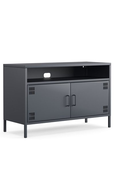 Furni24 Pera Tv Ünitesi, Tv Dolabı,2 Kapaklı, Açık Raflı 100,50 x 40 x 64,50 cm