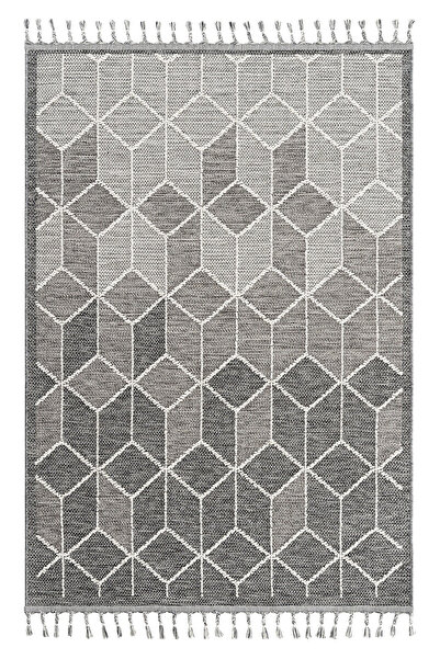 akbel halı & yatak exclusive home design Soho SH 03 Gri - Bukle Iskandinav Halı | Toz Tutmaz Hasır Dokuma Modern Halı