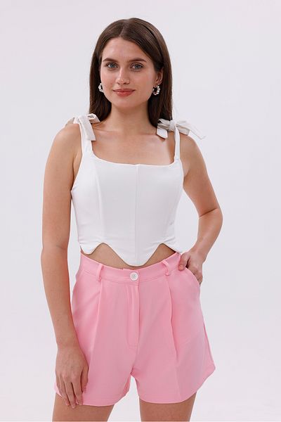 GENIUS STORE Fundachoosesxgenius Women's Pleated Shorts No Show Laminated Women's Shorts Pleated-Shorts