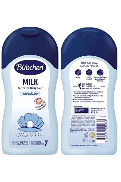Bübchen Bebek Nemlendirici Süt 400 Ml X 3 Adet
