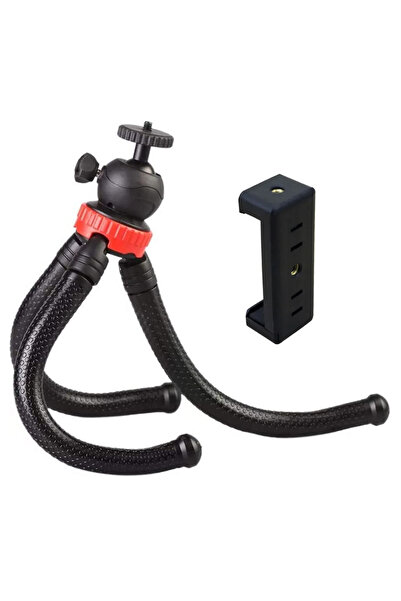 Coverzone Flexible Youtuber 30cm Ahtapot 360 Derece 320gr Selfie Telefon Tutu...