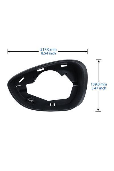 Choice Black For Ford Fiesta Mk7 2008-17 Left Passenger Side Door Wing Mirror Cover Frame N/s