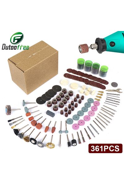 Choice 361PCS/lot Power Tools Dremel Rotary Tool Accessory Set Fits for Dremel Drill Grinding Polishing ...