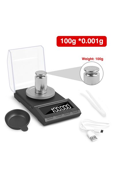 Choice 8068-100g Scales Newacalox 0.001g Precision Digital Jewelry Scale 50g/100g/200g Usb Powered Electron