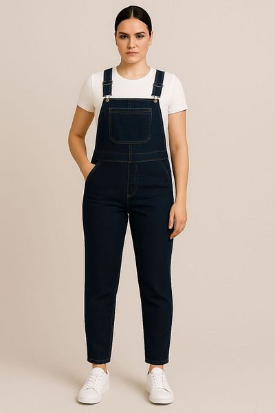 ELONİ Women's Salopet Jeans Jumpsuit