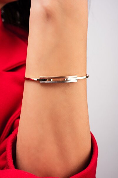 Altınaşkı Üç Renkli Kaburga Altın Bilezik