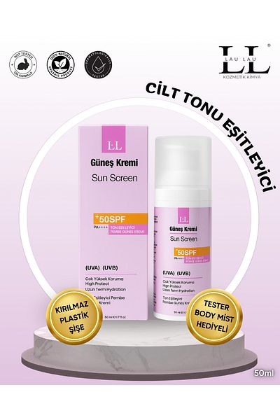 LAU LAU Tone Equalizer Sunscreen 50ml Tone up Pink 50ml (Uva) (Uvb) +50 Spf Pa++++ High Protection
