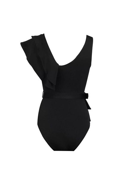 Nur Karaata Lilac Black Swimsuit