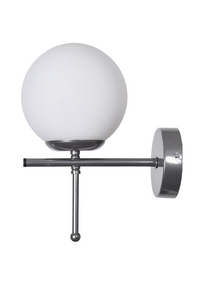 Modavize Feris Special Living Room - Cafe Kitchen Wall Sconce with Gray and White Glass Design