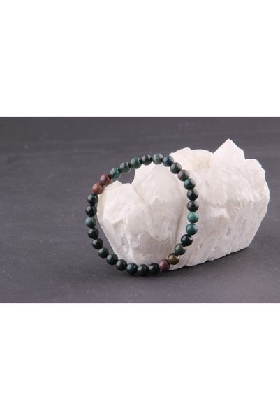 OSMANLI DEĞERLİ TAŞ Blood Stone Natural Stone Bracelet 6 Mm - B828