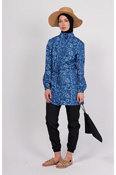 GAVLİA Μπλε Σπιράλ Μαγιό Νούα (Μονό) - Δώρο με τσάντα