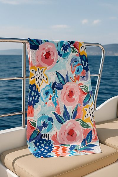 Pilloveland Μακρύ Chiffon Pareo - Φόρεμα παραλίας, Κοντό και Μακρύ Εναλλακτικό - Florart 100*150 cm