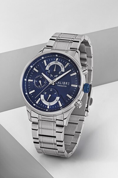 Calibre Timemaster Serisi Metalik Gümüş Çelik Kordonlu Multifonksiyonel Takvi...