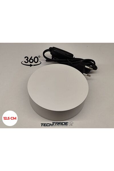 Tech Trade Ürün Çekimi Için 360° Dönen Stand Elektrikli 12.5cm Çapında