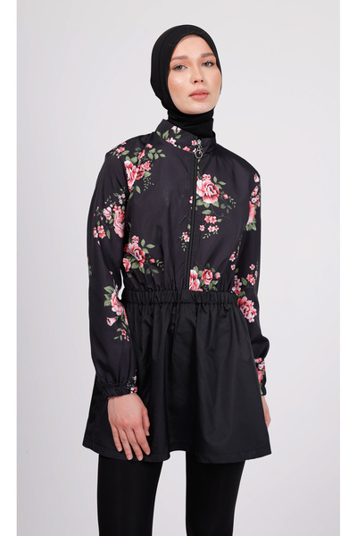 GAVLİA Σετ μαγιό με μοτίβο λουλουδιών – Σετ 4 τεμαχίων με κολάν (με κορσέ)