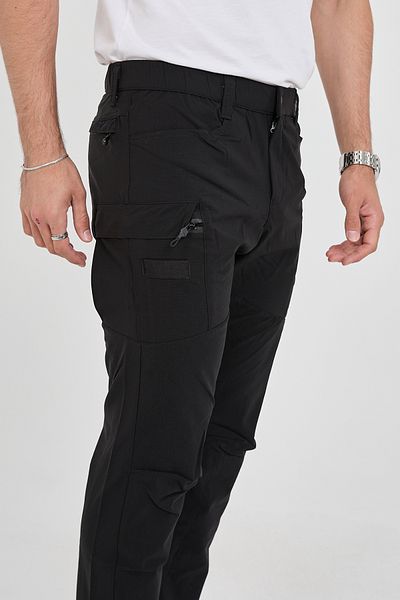 Camp Scoutland Camp525 Outdoor Tactical Water Repellent Lycra Καλοκαιρινό Ανδρικό Μαύρο Τακτικό Παντελόνι