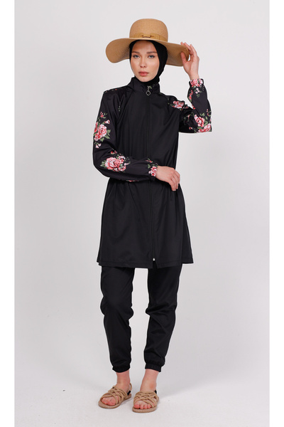 GAVLİA Top de costum de baie Mira cu model floral (SINGUL) - Geantă cadou