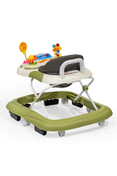 Duux Plano Oyuncaklı Müzikli 3 Kademeli Örümcek Bebek Yürüteci Yeşil