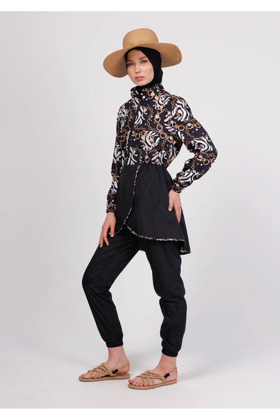 GAVLİA Μπλουζάκι μαγιό με μοτίβο αλυσίδας Runa (ΜΟΝΟ) - Δώρο τσάντα