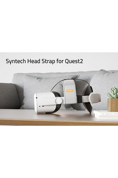 SYNTECH | Head Strap for Meta/Oculus Quest 2 |White