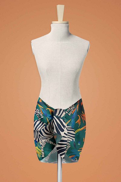 Pilloveland Tropic Multi Chiffon Pareo - Κοντό και μακρύ φόρεμα παραλίας, 50*150 cm
