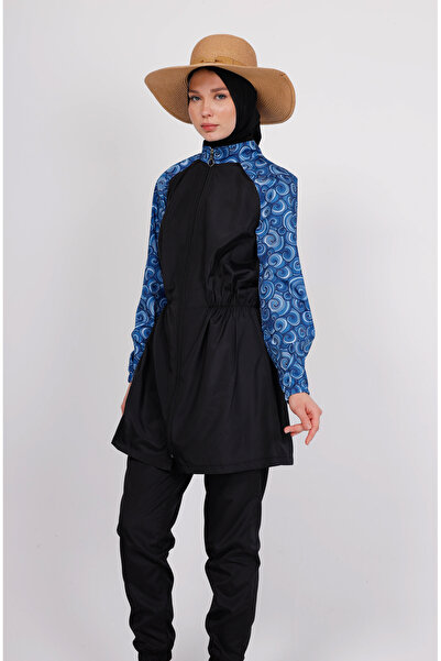 GAVLİA Μαγιό Mira Mavi Spiral Hijab (ΜΟΝΟ) - Δώρο με τσάντα