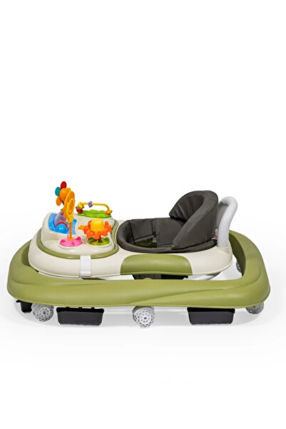 Duux Plano Oyuncaklı Müzikli 3 Kademeli Örümcek Bebek Yürüteci Yeşil