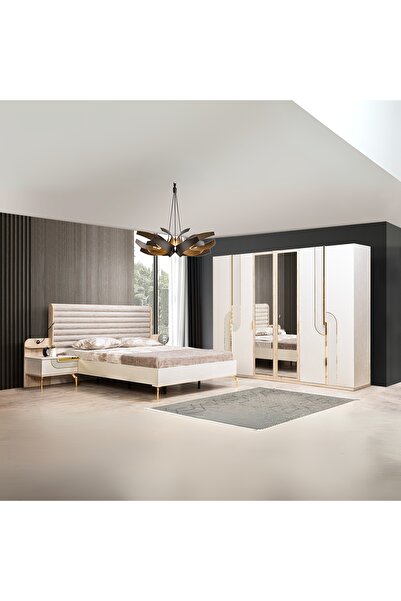 Velura Home & Living Uriel Yatak Odası (Dolap-Şifonyer-Komodin-Karyola)