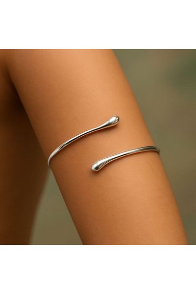 STEELVA Silver Color Upper Arm (Pazu) Bracelet
