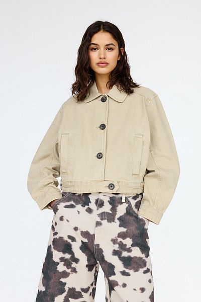 Pull & Bear Worker jacket with buttons