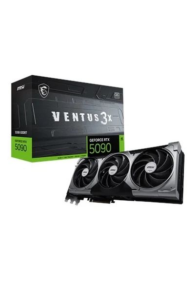 MSI Geforce Rtx 5090 32g Ventus 3X Oc 32Gb Gddr7 512 Bit Dlss 4 Gaming (Gamer) Graphics Card