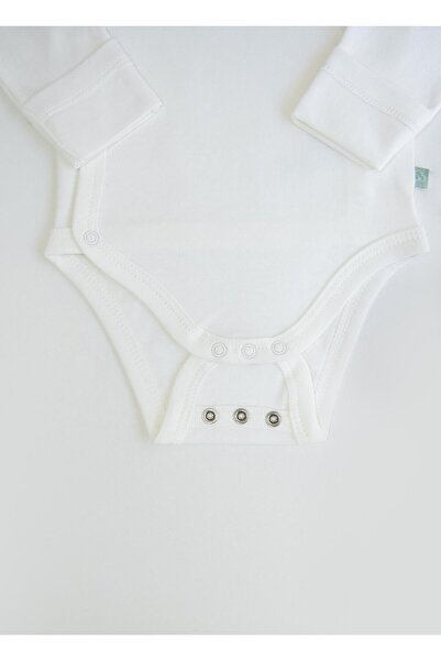 kitikate Organic New Basic Extended Long Sleeve Body - Ecru