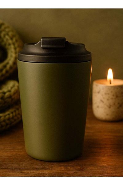 F.A.M.S Travel Coffee Mug - Stainless Steel Insulated Tumbler with Leak-Proof Lid