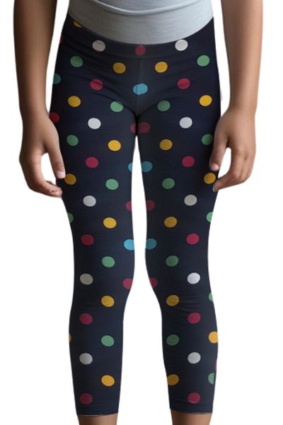 MK Mukko Kids Colanți din bumbac pentru copii - Set de 6 colanți lungi de vară sezonieri confortabili din Lycra cu model (2-13 ANI) St-3