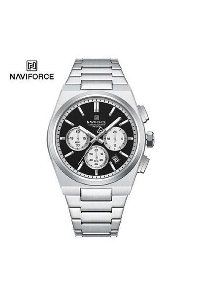 Naviforce Bond Chrono Couple's Watch Set – Men's 40mm & Women's 36mm, Stainless Steel Watches