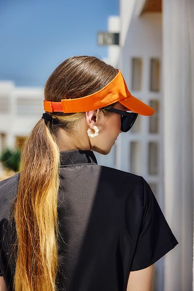 Remsa Mayo Orange Adjustable Visor Golf Hat - Sunscreen Visor RŞ-109