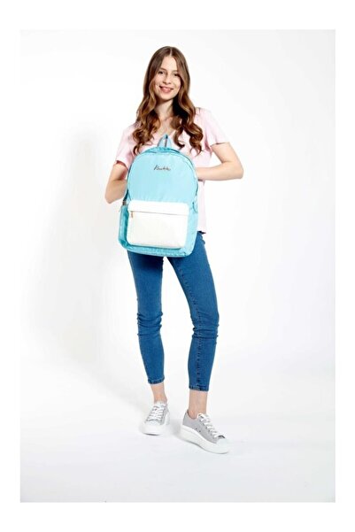 KAUKKO Bright Backpack Scale Turquoise K1526