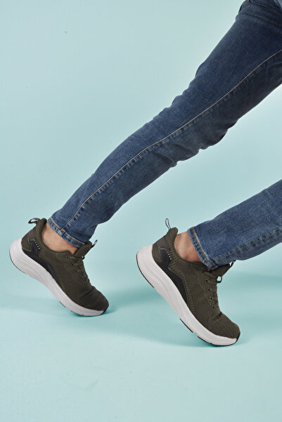 WALKWAY Legon Khaki Lightweight Flexible Knitwear Men's Sports Shoes